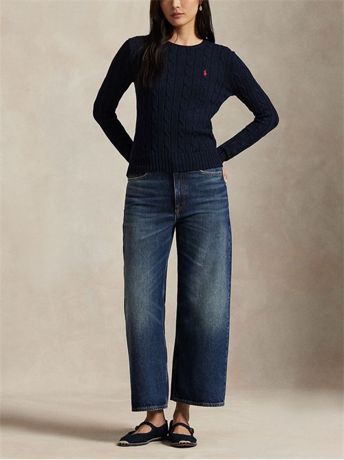 Cable knit sweater with logo RALPH LAUREN | 211971869008